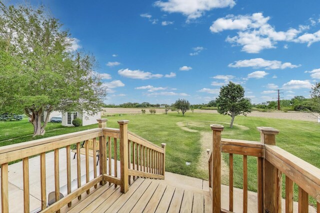 1347 Rainbow Cir, Manteno, IL 60950 - deck with a lawn