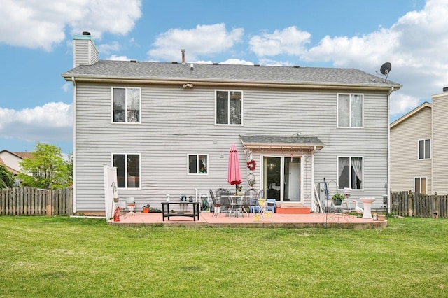 21705 W Knollwood Ct, Plainfield, IL 60544 - back of property featuring a patio area and a chimney