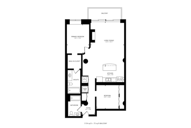 1525 S Sangamon St Unit 312, Chicago, IL 60608 - home floor plan