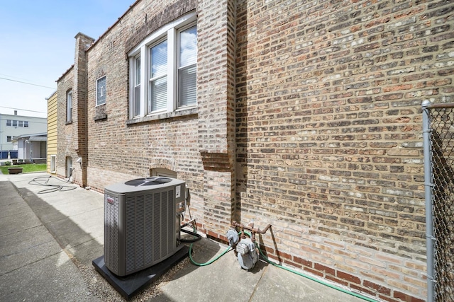 view of patio / terrace featuring central AC