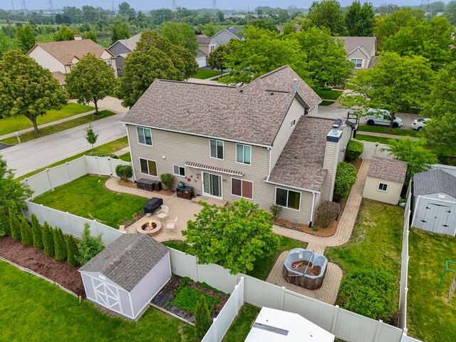 1462 Haversham Dr, Aurora, IL 60502 - aerial view of residential area