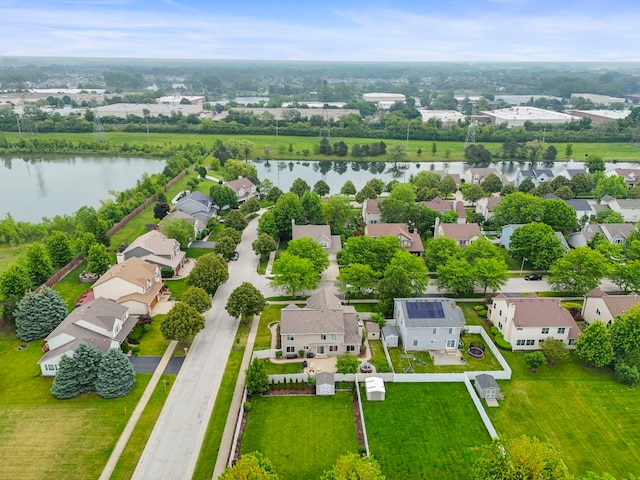 1462 Haversham Dr, Aurora, IL 60502 - aerial perspective of suburban area with a large body of water