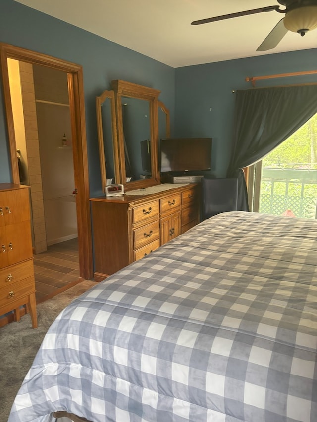 5116 154th St, Oak Forest, IL 60452 - carpeted bedroom featuring a ceiling fan