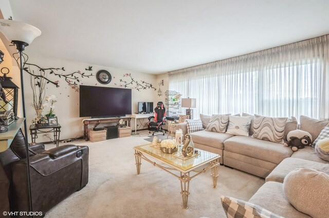 5639 W Montrose Ave, Chicago, IL 60634 - living area with carpet flooring