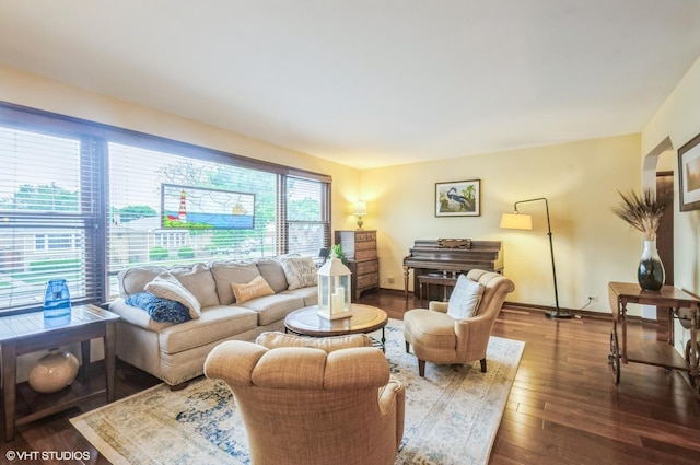 5639 W Montrose Ave, Chicago, IL 60634 - living area with hardwood / wood-style flooring and baseboards