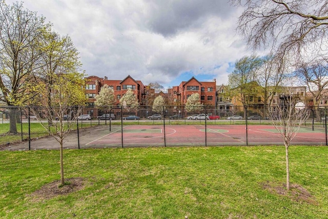 5942 S King Dr Unit 2N, Chicago, IL 60637 - view of tennis court featuring community basketball court