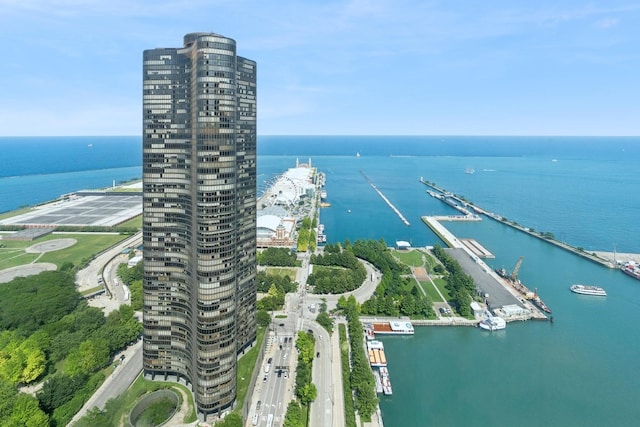 474 N Lake Shore Dr Unit 5306, Chicago, IL 60611 - drone / aerial view of a nearby body of water