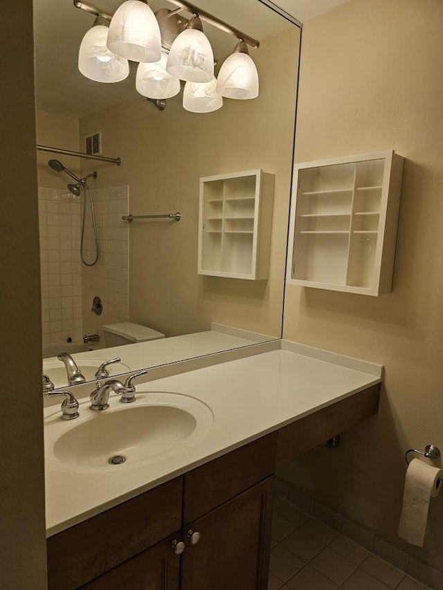 474 N Lake Shore Dr Unit 5306, Chicago, IL 60611 - full bath featuring tile patterned floors, vanity, bathtub / shower combination, and toilet