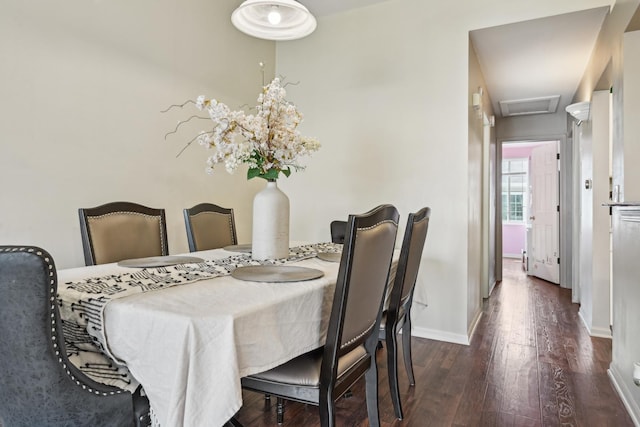 415 Hidden Creek Ln Unit 415, North Aurora, IL 60542 - dining room with wood-type flooring, baseboards, and attic access