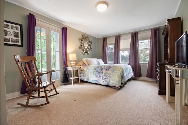 39270 N Lake Ave, Lake Villa, IL 60046 - bedroom featuring light colored carpet, multiple windows, and ornamental molding