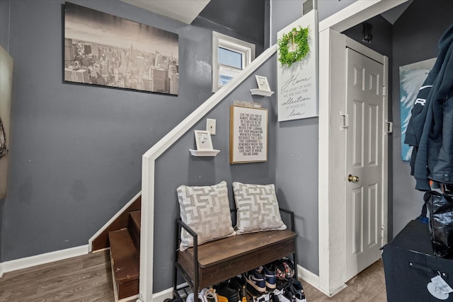 3823 W Wabansia Ave, Chicago, IL 60647 - stairs with wood finished floors and baseboards