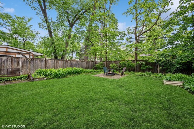 1117 Keystone Ave, River Forest, IL 60305 - view of yard with a fire pit