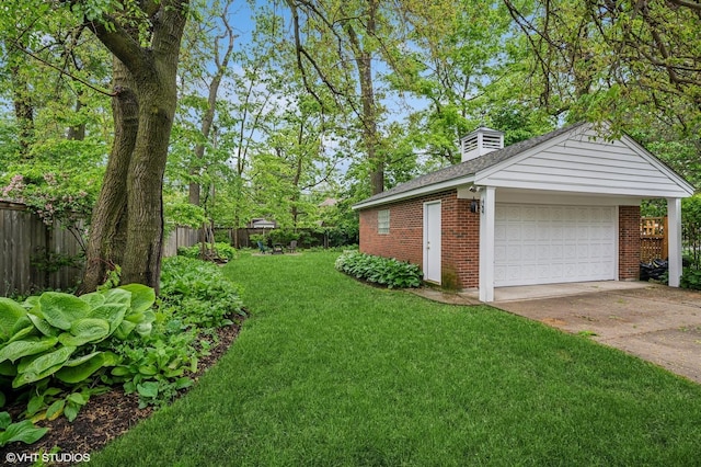 1117 Keystone Ave, River Forest, IL 60305 - view of yard with a garage and an outbuilding