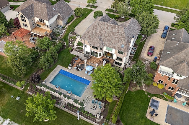 21186 Sage Brush Ln, Mokena, IL 60448 - view from above of property with a pool