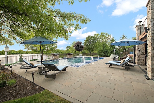 21186 Sage Brush Ln, Mokena, IL 60448 - view of swimming pool featuring a patio area