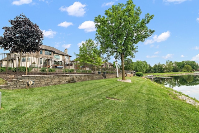 21186 Sage Brush Ln, Mokena, IL 60448 - view of yard featuring a water view