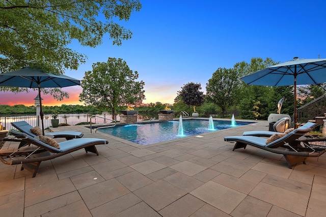 21186 Sage Brush Ln, Mokena, IL 60448 - view of swimming pool with a patio