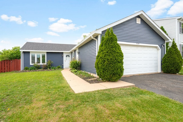 828 Huron Ct, Carol Stream, IL 60188 - view of front of property with asphalt driveway and a garage