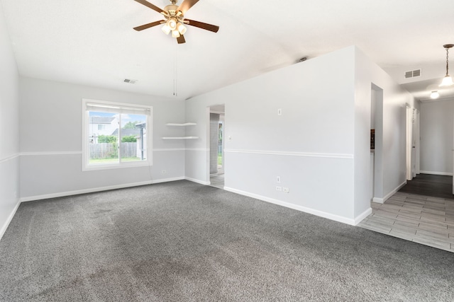 828 Huron Ct, Carol Stream, IL 60188 - carpeted spare room featuring a ceiling fan and baseboards