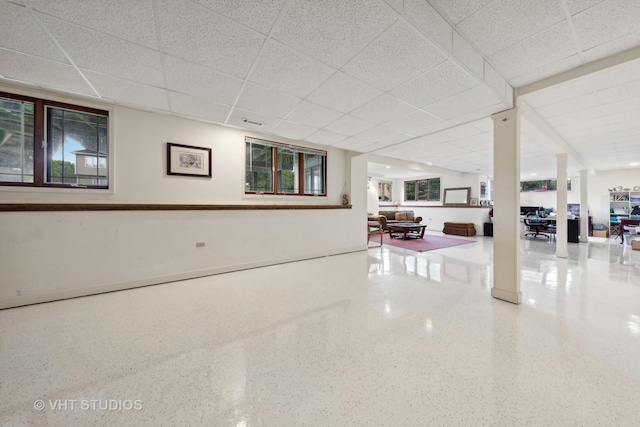 3620 Schillinger Ct, Naperville, IL 60564 - basement featuring a paneled ceiling