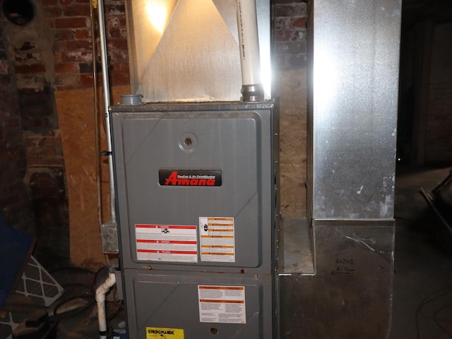 312 S Monroe St, Streator, IL 61364 - utility room with heating unit