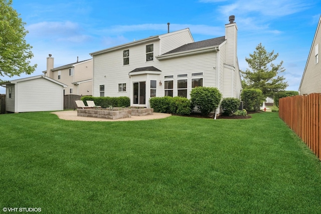 31730 N Clearwater Dr, Lakemoor, IL 60051 - rear view of property featuring a chimney