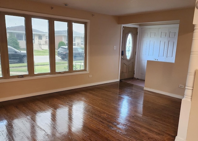 526 Marquette Ave, Calumet City, IL 60409 - entrance foyer featuring healthy amount of natural light, baseboards, and wood finished floors