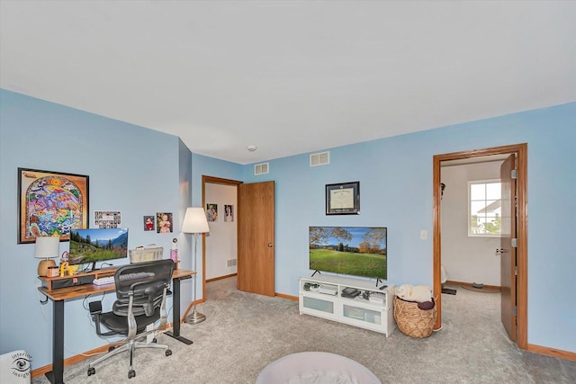 15255 Kenmare Cir, Manhattan, IL 60442 - carpeted home office featuring baseboards