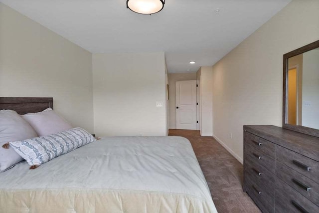 2034 W 75th Pl Unit 36, Merrillville, IN 46410 - bedroom featuring carpet flooring, baseboards, and recessed lighting