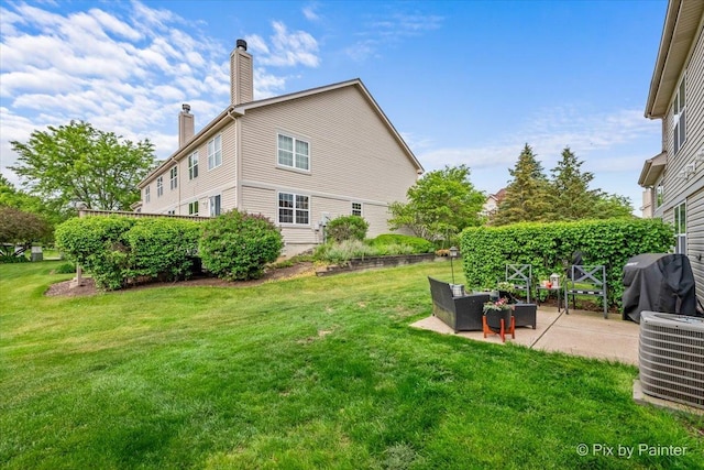 3208 Raphael Ct, Saint Charles, IL 60175 - view of grassy yard featuring a patio area and cooling unit