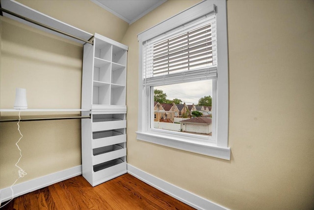 6014 W Fletcher St, Chicago, IL 60634 - spacious closet featuring wood finished floors