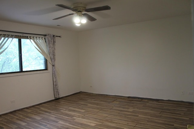2364 S St Unit C, Elgin, IL 60123 - unfurnished room with a ceiling fan and wood finished floors