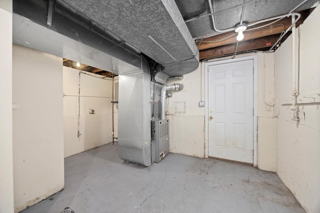 17401 Holmes Ave, Hazel Crest, IL 60429 - unfinished basement featuring heating unit