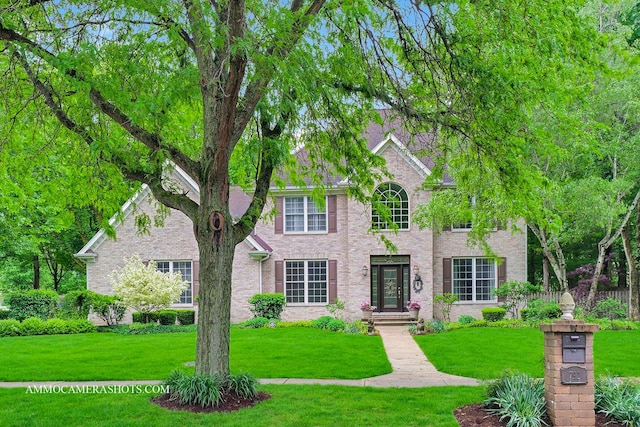 792 Black Walnut Dr, Sugar Grove, IL 60554 - view of front of house with a front lawn and brick siding