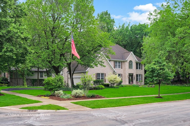 792 Black Walnut Dr, Sugar Grove, IL 60554 - view of front facade with a front lawn and a garage