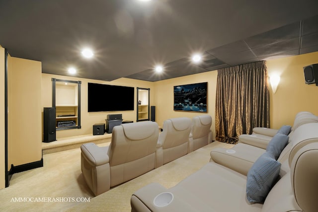 792 Black Walnut Dr, Sugar Grove, IL 60554 - carpeted cinema with recessed lighting