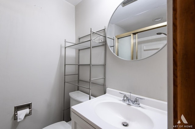 14940 Wilco Dr, Homer Glen, IL 60491 - full bath with toilet, a shower with door, and vanity