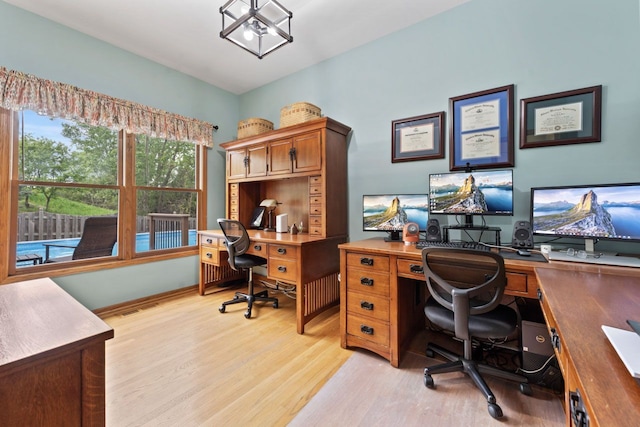 730 N Hundley St, Hoffman Estates, IL 60169 - office featuring light wood-style floors