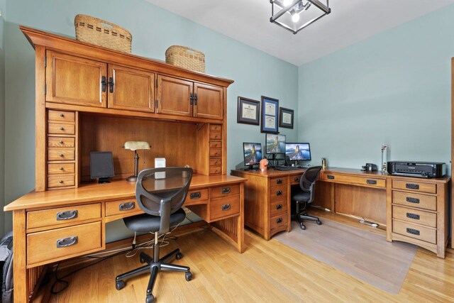 730 N Hundley St, Hoffman Estates, IL 60169 - home office with light wood finished floors