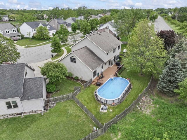 730 N Hundley St, Hoffman Estates, IL 60169 - aerial perspective of suburban area