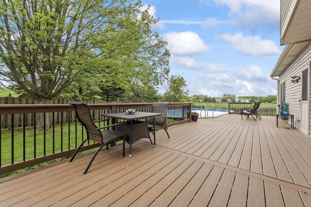 730 N Hundley St, Hoffman Estates, IL 60169 - deck featuring outdoor dining space