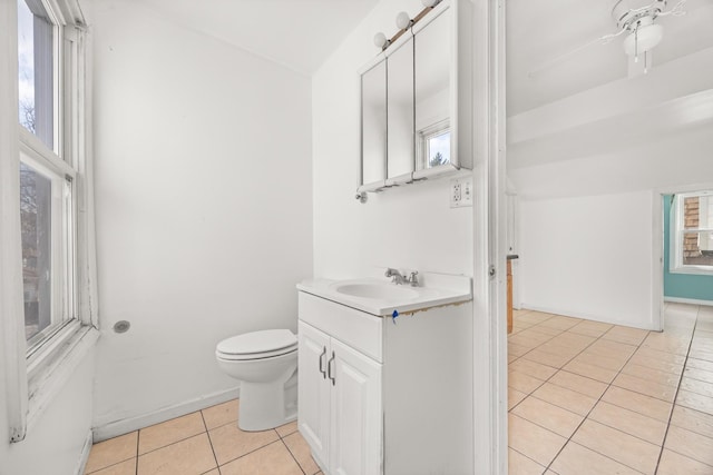1661 Euclid Ave, Chicago Heights, IL 60411 - half bath featuring tile patterned floors, toilet, and vanity