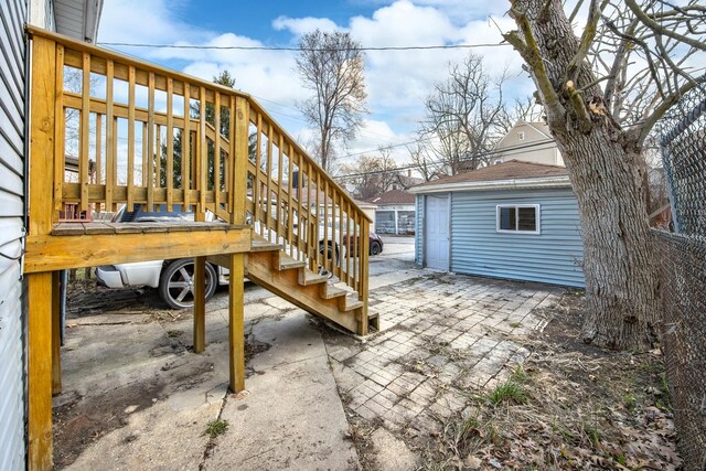 1661 Euclid Ave, Chicago Heights, IL 60411 - view of patio with stairway