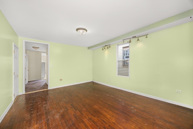 1661 Euclid Ave, Chicago Heights, IL 60411 - unfurnished room with hardwood / wood-style flooring and baseboards