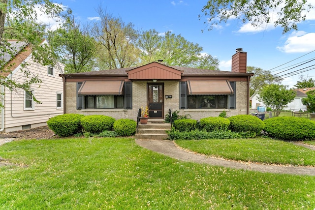 16 W Monroe St, Villa Park, IL 60181 - view of front facade with brick siding and a chimney