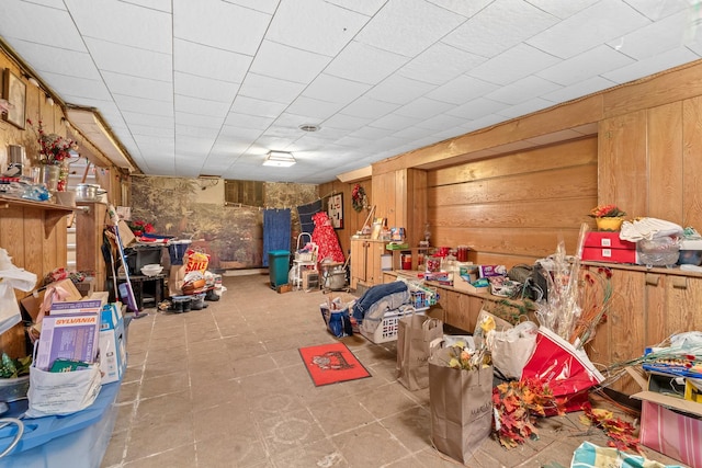 16 W Monroe St, Villa Park, IL 60181 - below grade area featuring wooden walls