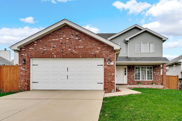 4311 187th St, Country Club Hills, IL 60478 - traditional home featuring brick siding, concrete driveway, an attached garage, and roof with shingles