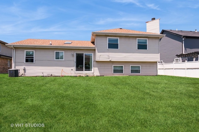 18133 Brittany Ln, Lansing, IL 60438 - back of house featuring a chimney and a shingled roof