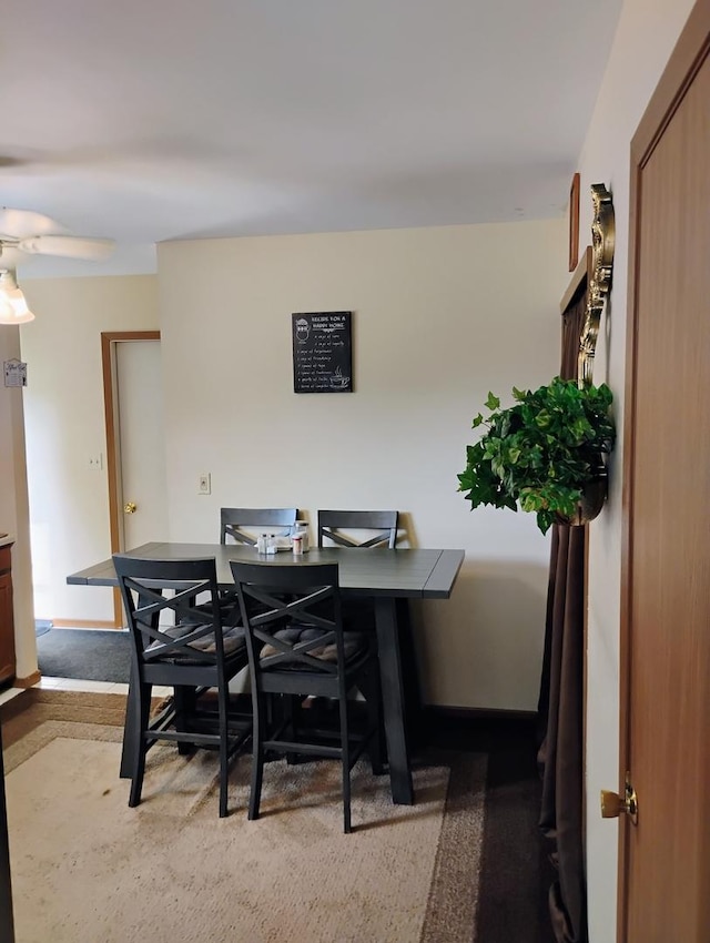17429 W Chestnut Ln, Gurnee, IL 60031 - carpeted dining area with a ceiling fan