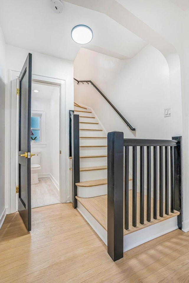9602 S Troy Ave, Evergreen Park, IL 60805 - stairway with wood finished floors